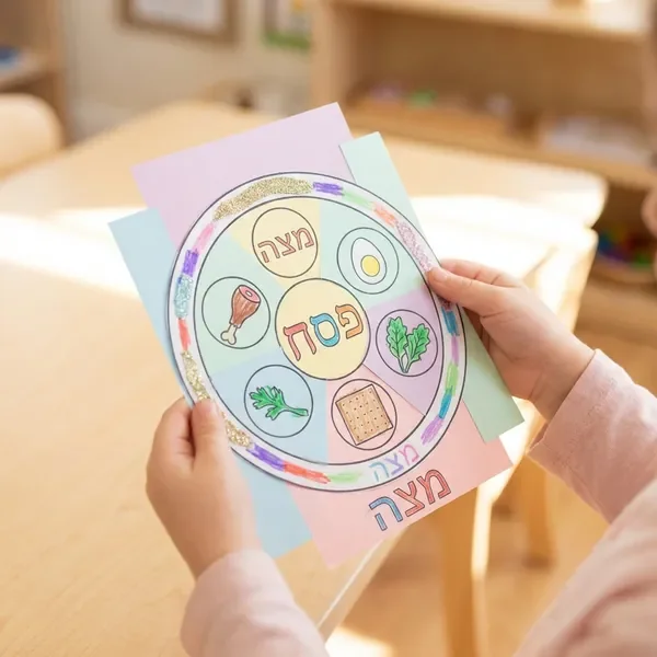 ילד מציג יצירה מוגמרת מערכת הפעילות